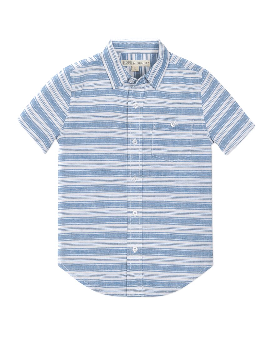 Hope & Henry Button-Down Linen Shirt