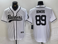Men's Las Vegas Raiders Brock Bowers #89 White Game Jersey1