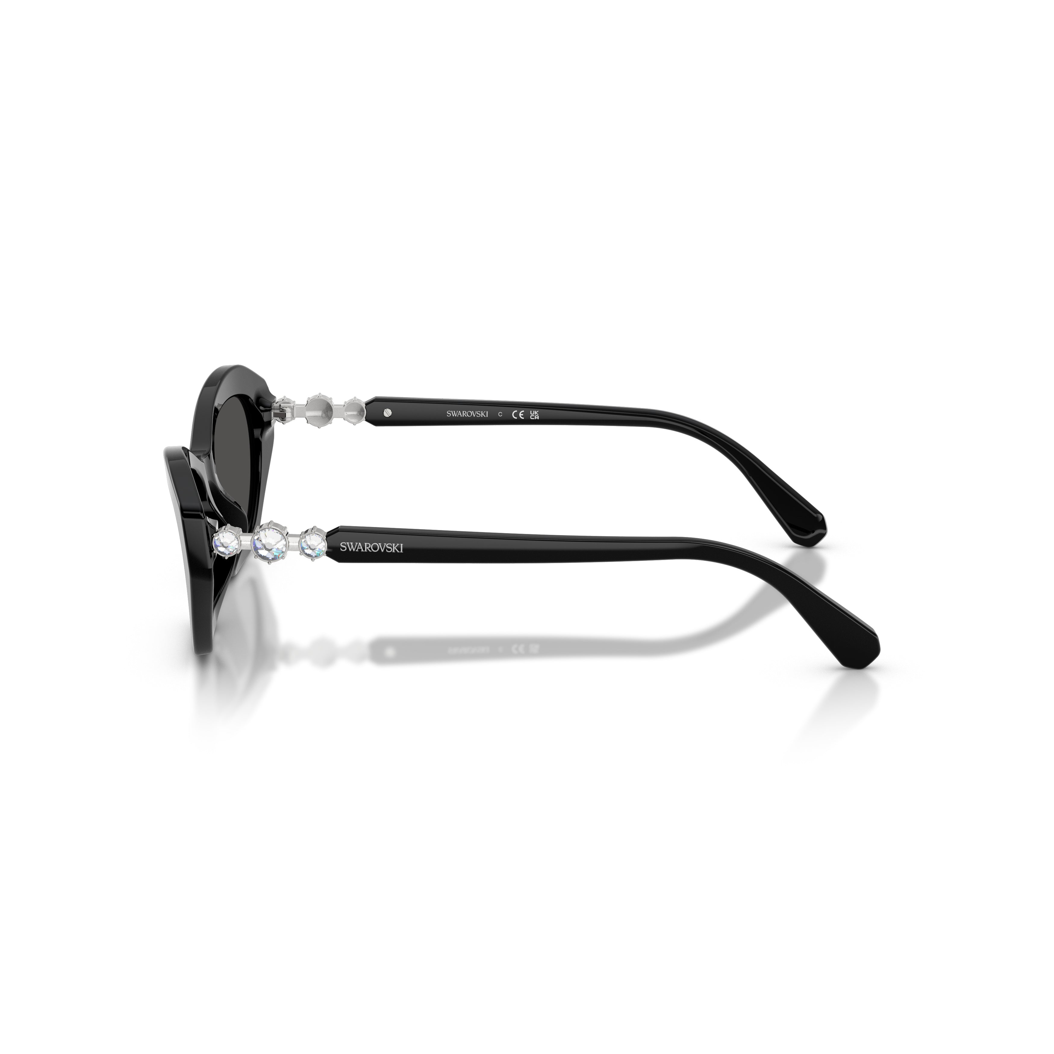 0Sk6048 Angular Sunglasses with Crystal Embellishment
