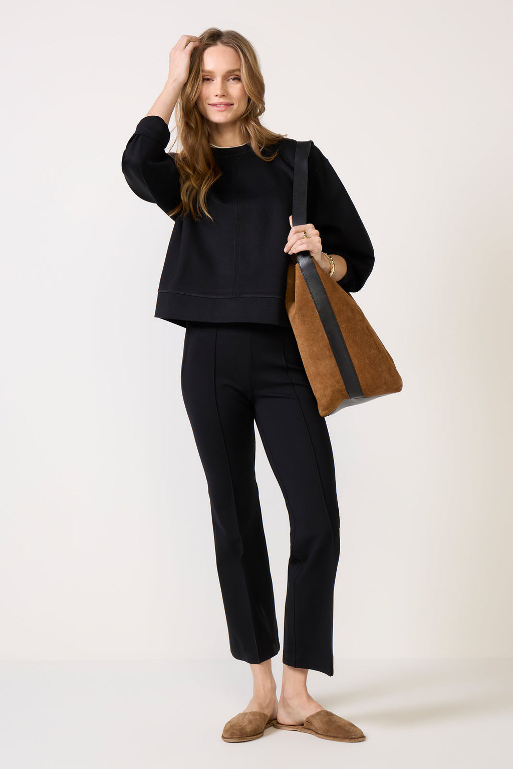 Women's Long Sleeve Crewneck Top