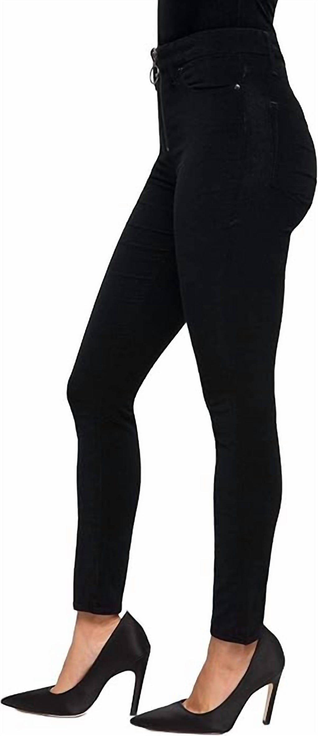 Legs Velvet Pants In Black