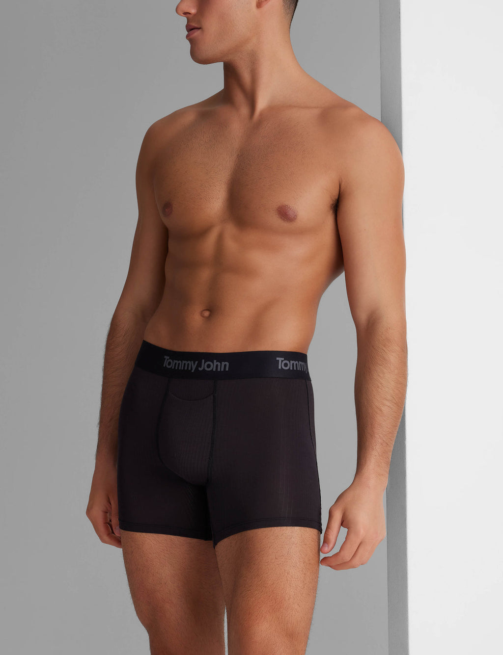 Men's Second Skin Luxe Rib Trunk 4" Boxer Brief