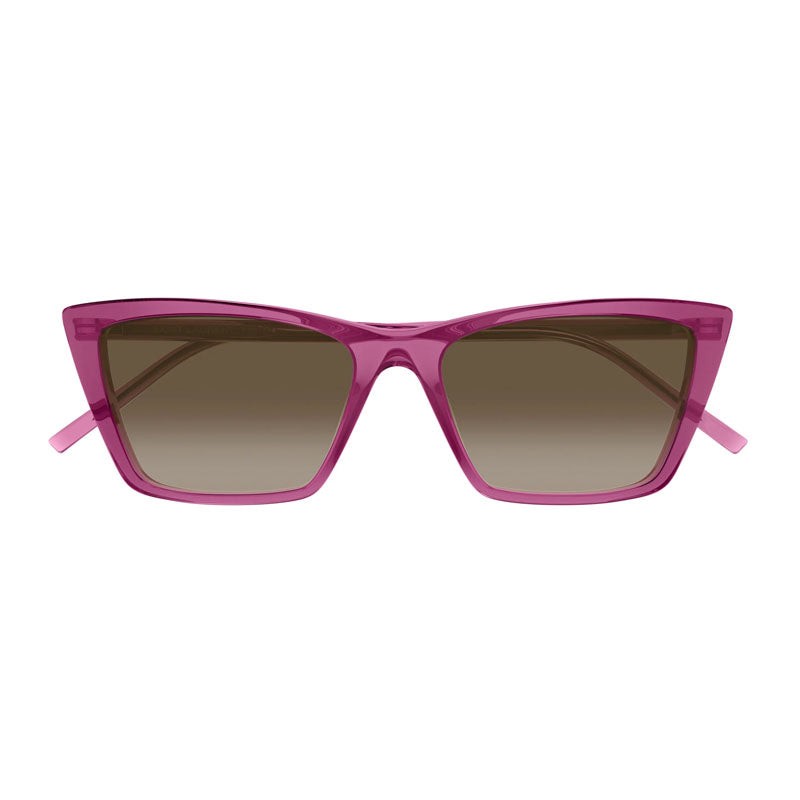 Saint Laurent Sunglasses Cat Eye Full Rim, Black Frame And Black Lens Sl737Micathin001