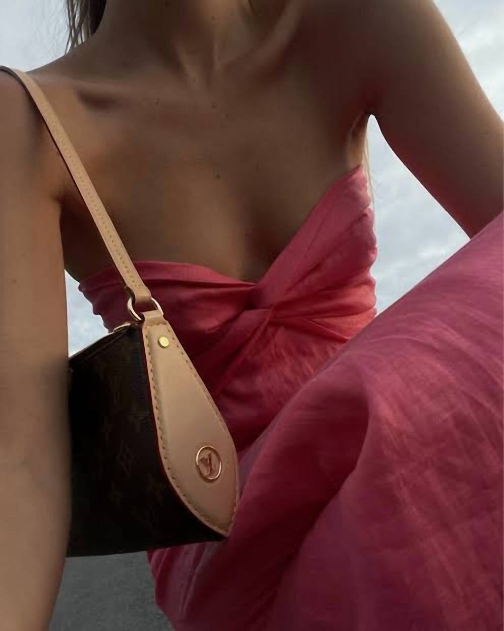 Melody Linen Maxi Dress In French Pink