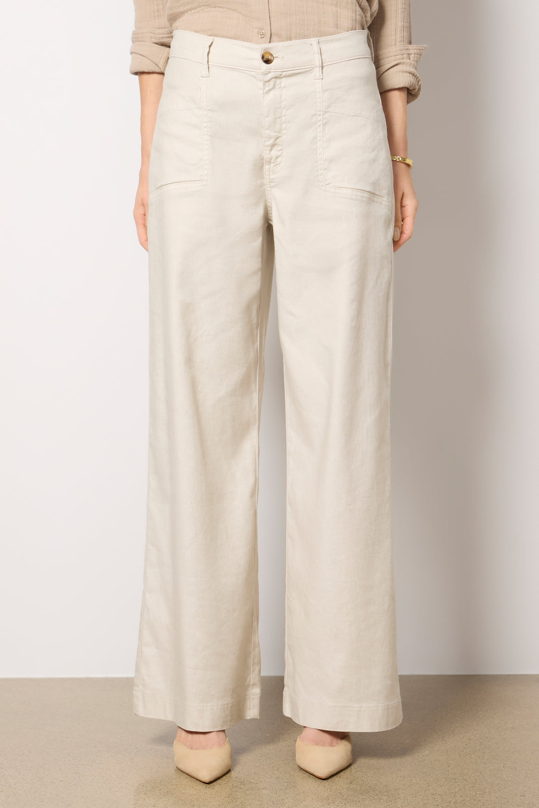 Women's Joelle Stretch Linen Trouser Pants
