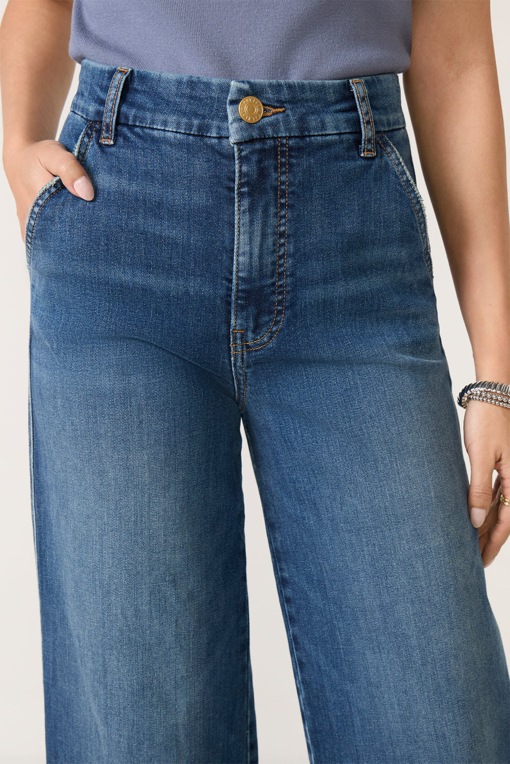 Women's Petite Jodi Trouser Wide Leg Jean
