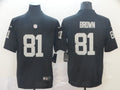 Men's Las Vegas Raiders Tim Brown #81 Black Game Player Jersey1
