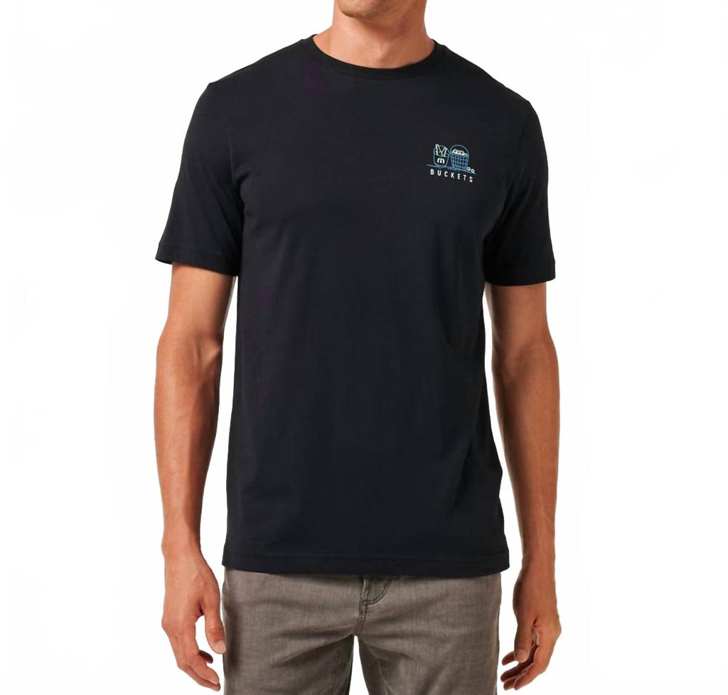 Lost Buckets Short Sleeve Tee In Black