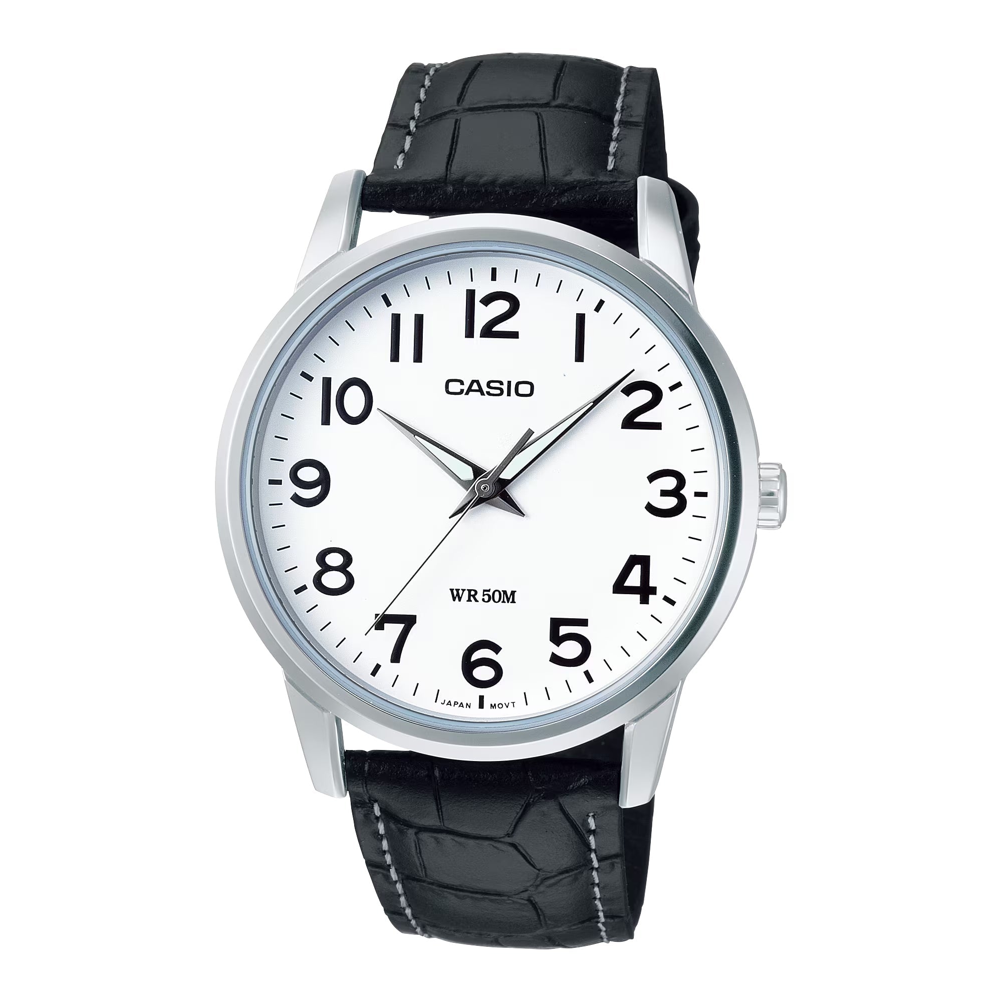 Casio Women’s Leather Band Analog Watch White Dial - LTP-1303L-7BV
