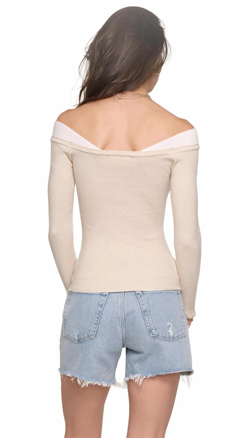 Salima Top In Bisque