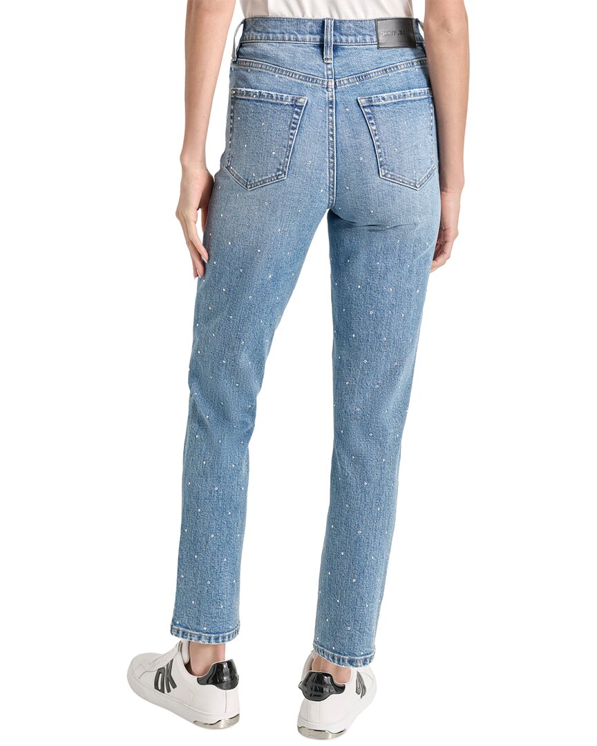 DKNY High Rise Ocean Slim Straight Jean