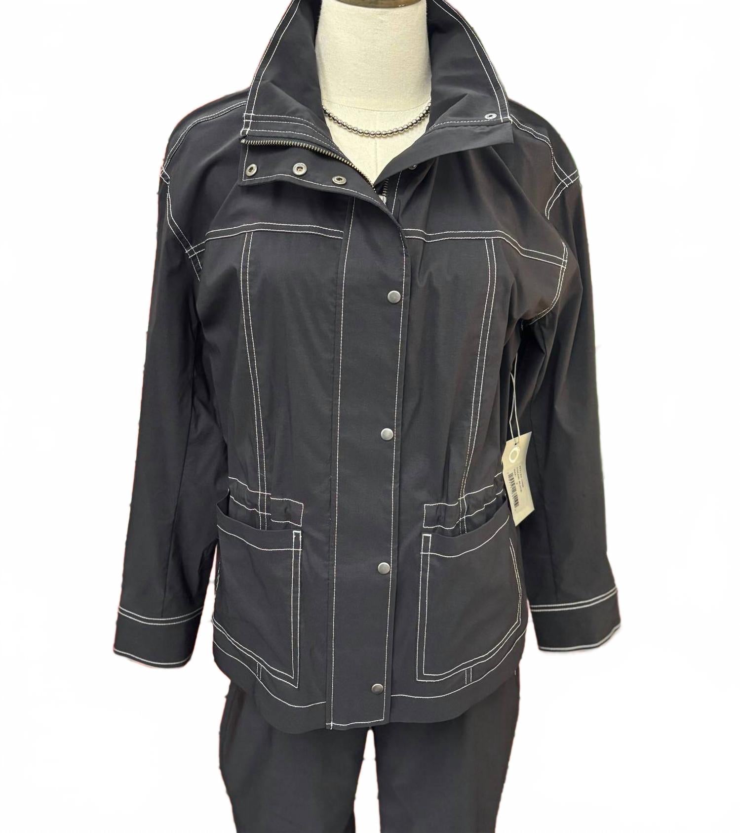 Women's Cool Tech Utility Jacket In Black