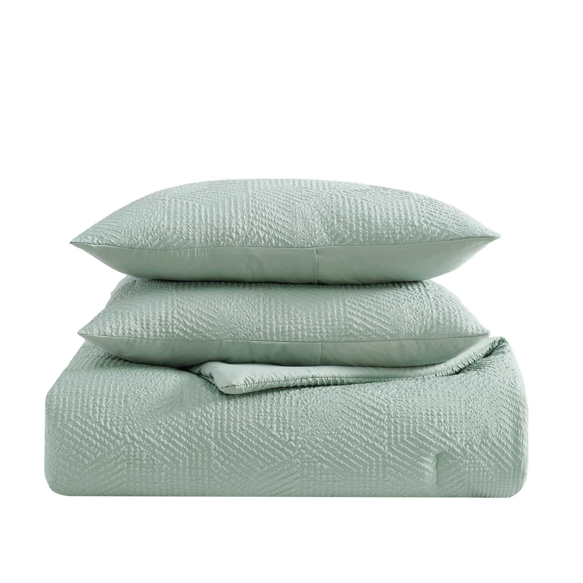 Nautica Broken Lines Green King Comforter Set