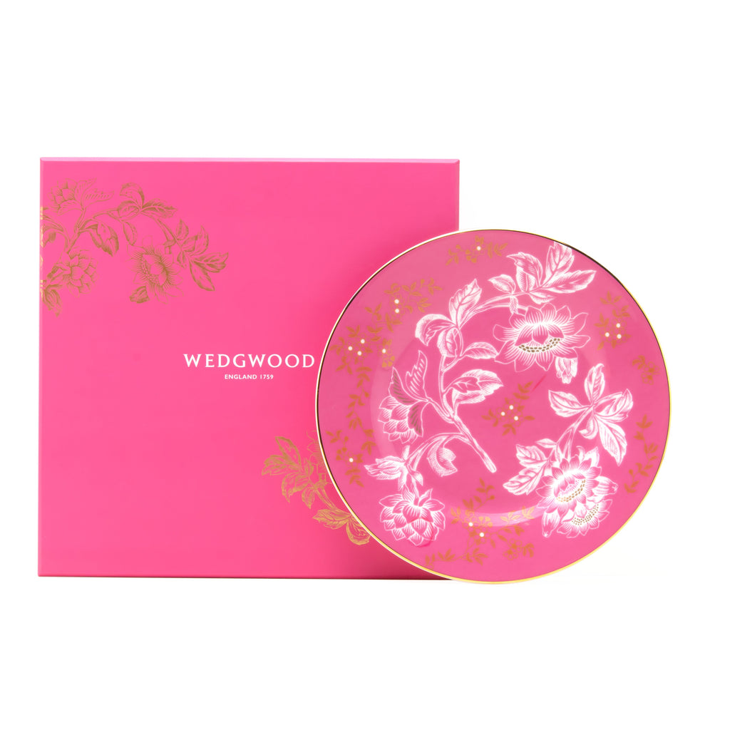 Wonderlust Pink Tonquin Plate 20.6cm 8.1in