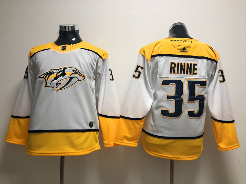 Men's Nashville Predators Pekka Rinne #35 White Breakaway jersey