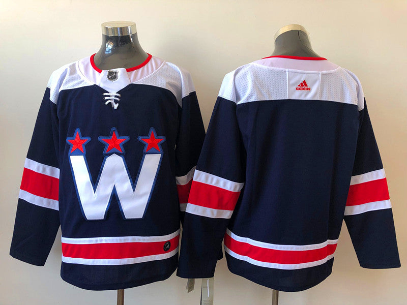 Men's Washington Capitals Navy Alternate Premier Breakaway Blank jersey