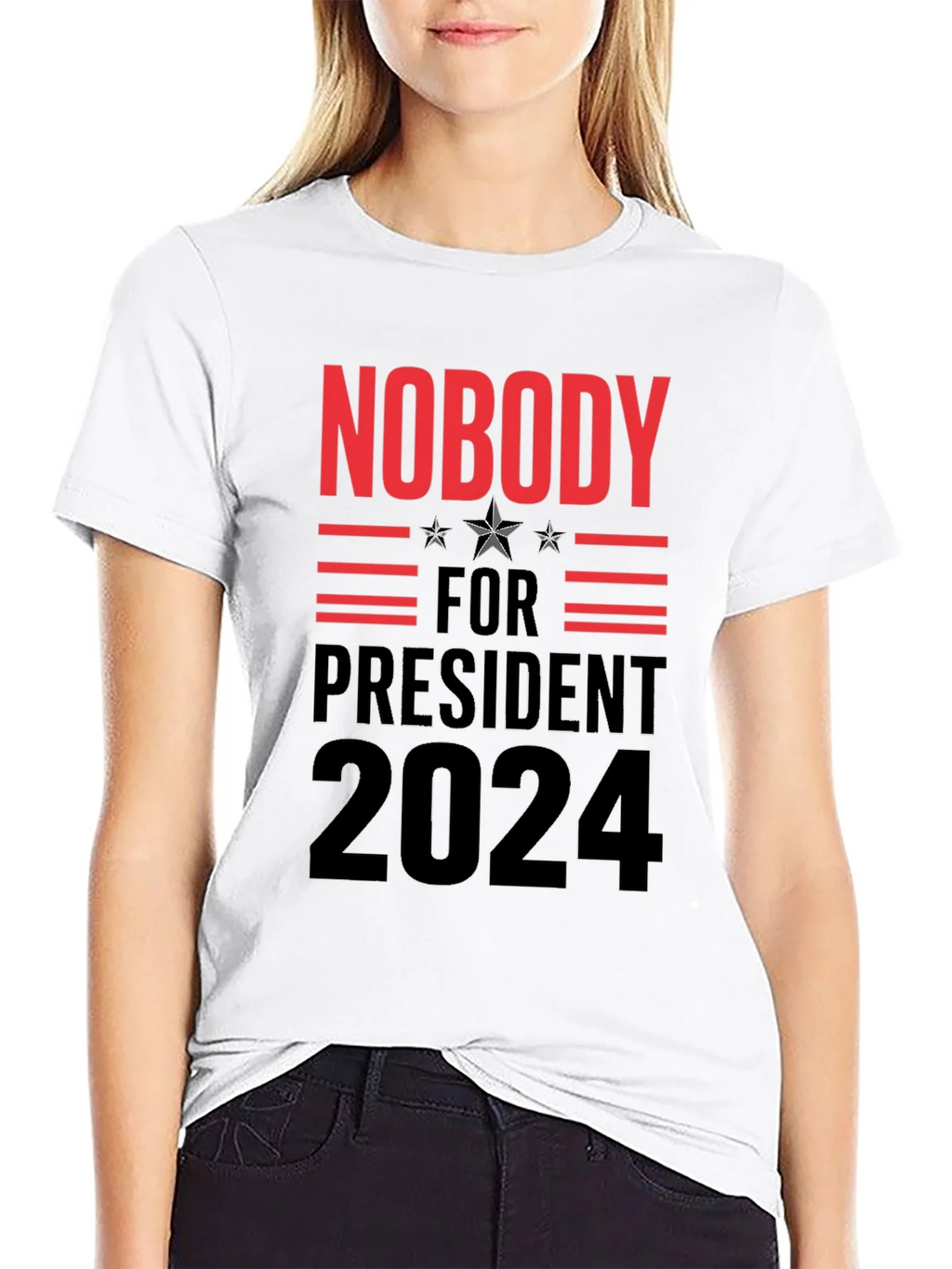 Nobody for President 2024 Graphic Tee
