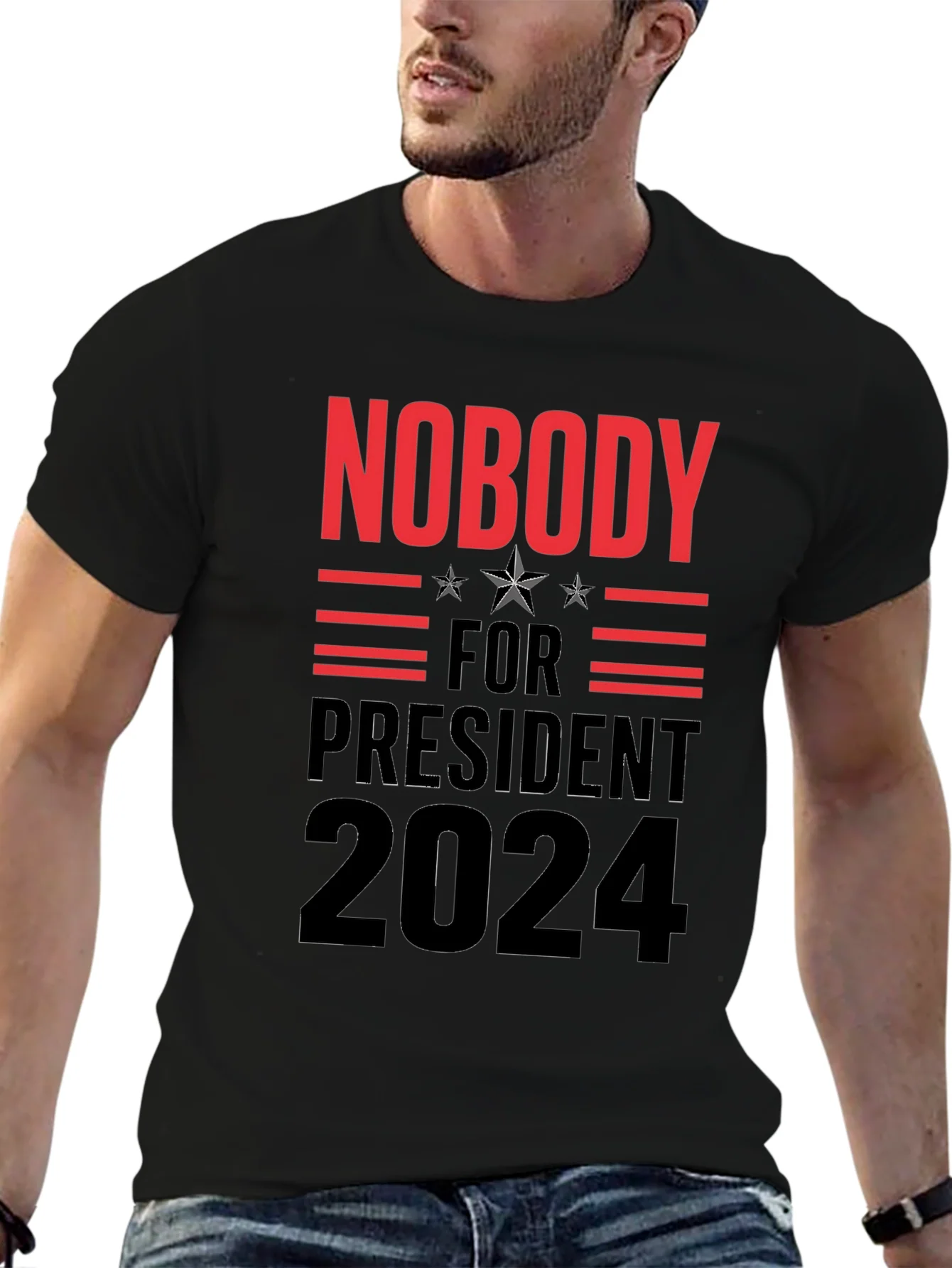 Nobody for President 2024 Graphic Tee