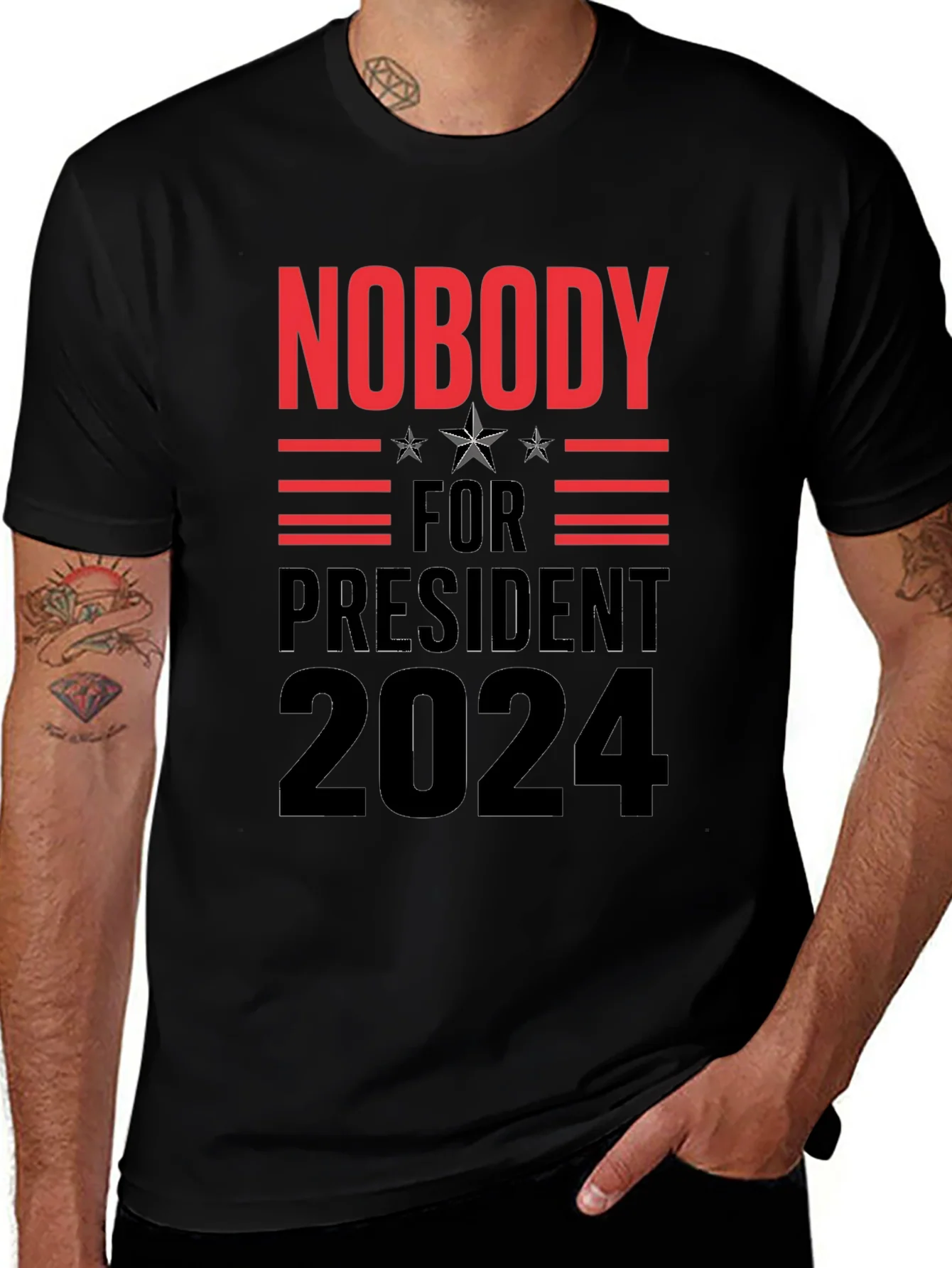 Nobody for President 2024 Graphic Tee