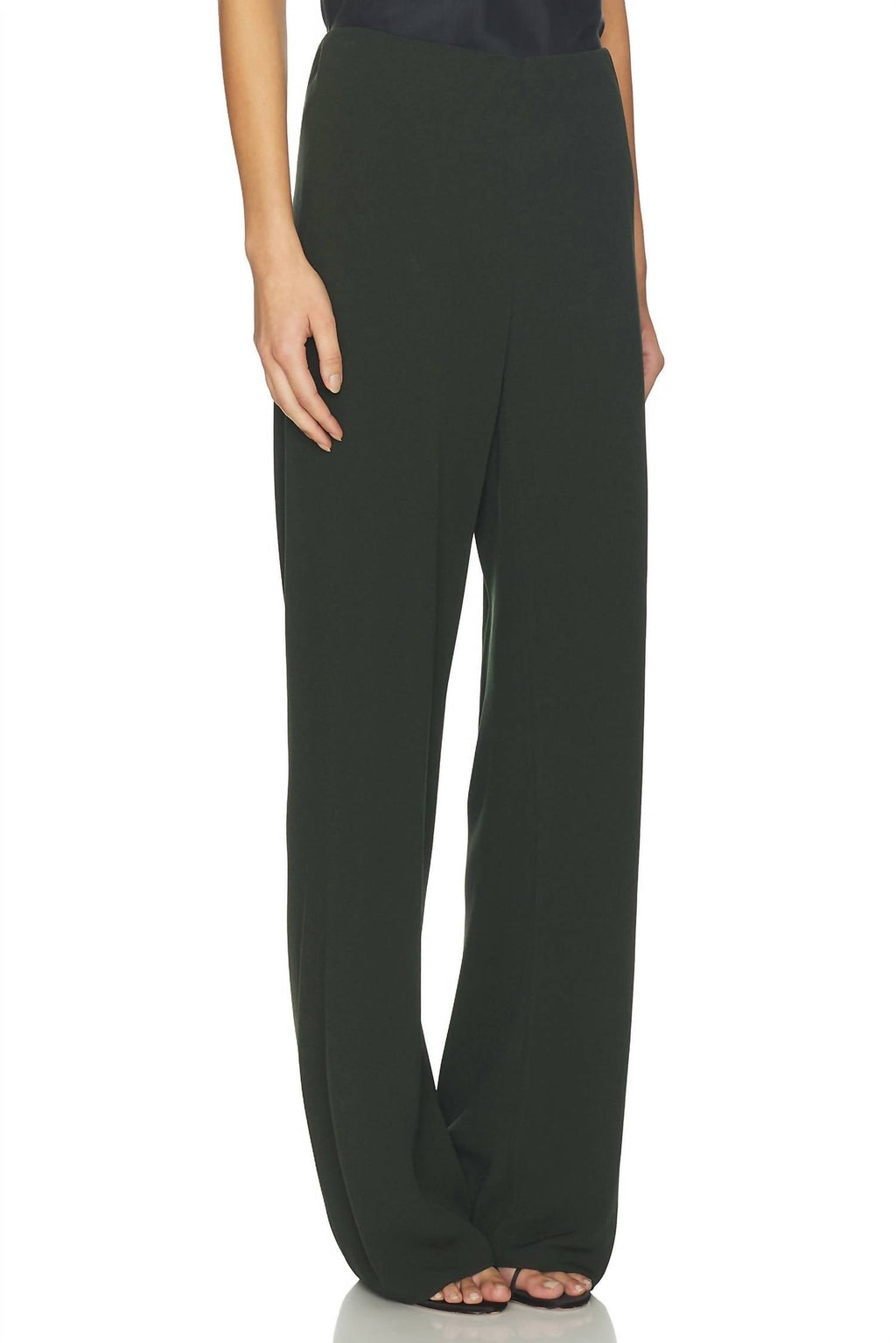 High Waist Biased Pant In Verde