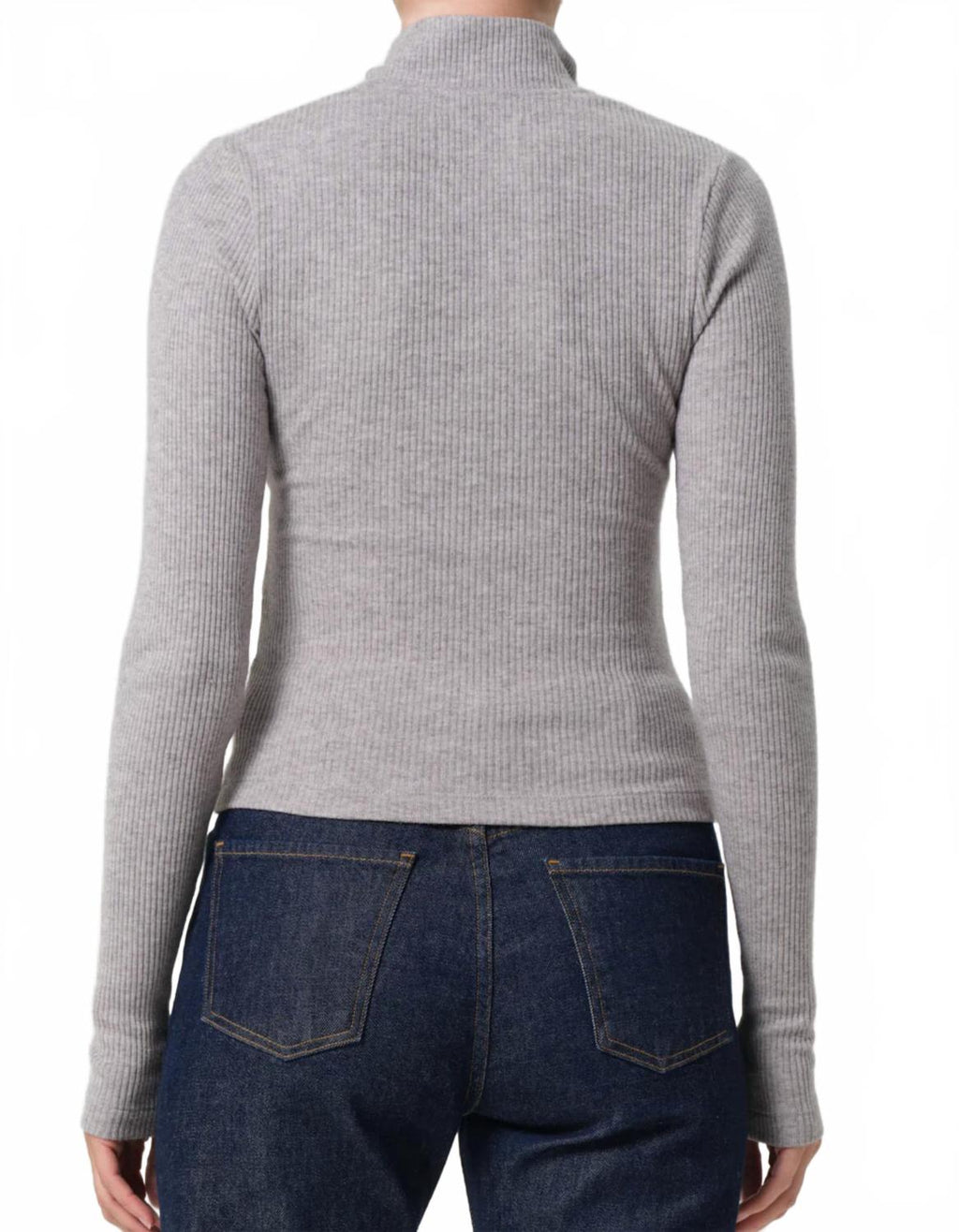 Women's Zip Cardigan In Heather Grey