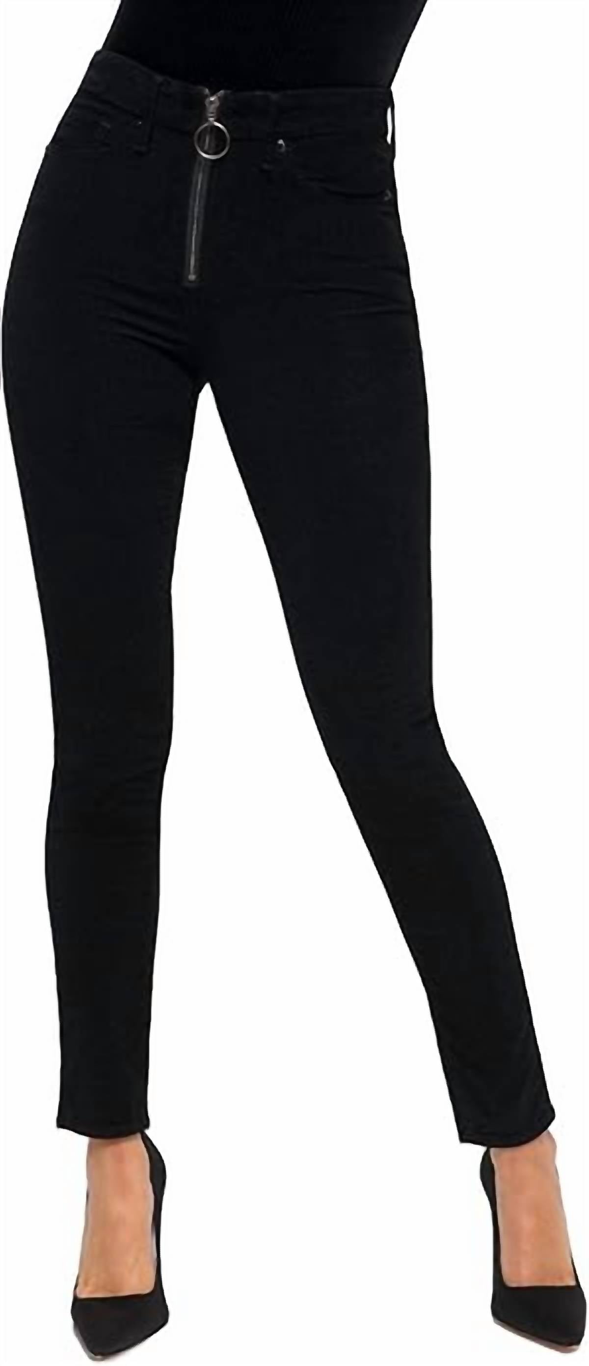 Legs Velvet Pants In Black
