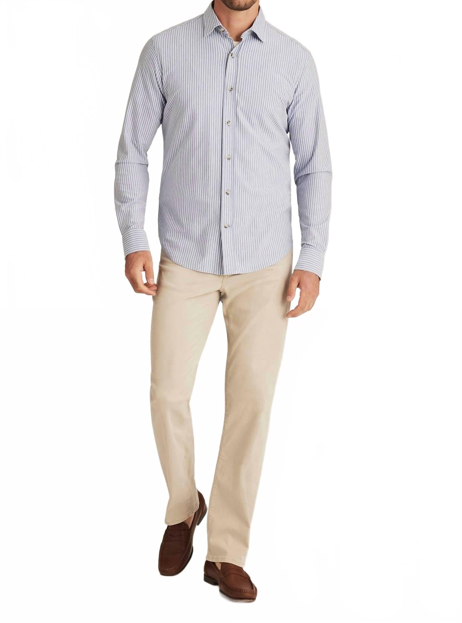 Charisma Relaxed Straight Pants In Dawn Twill
