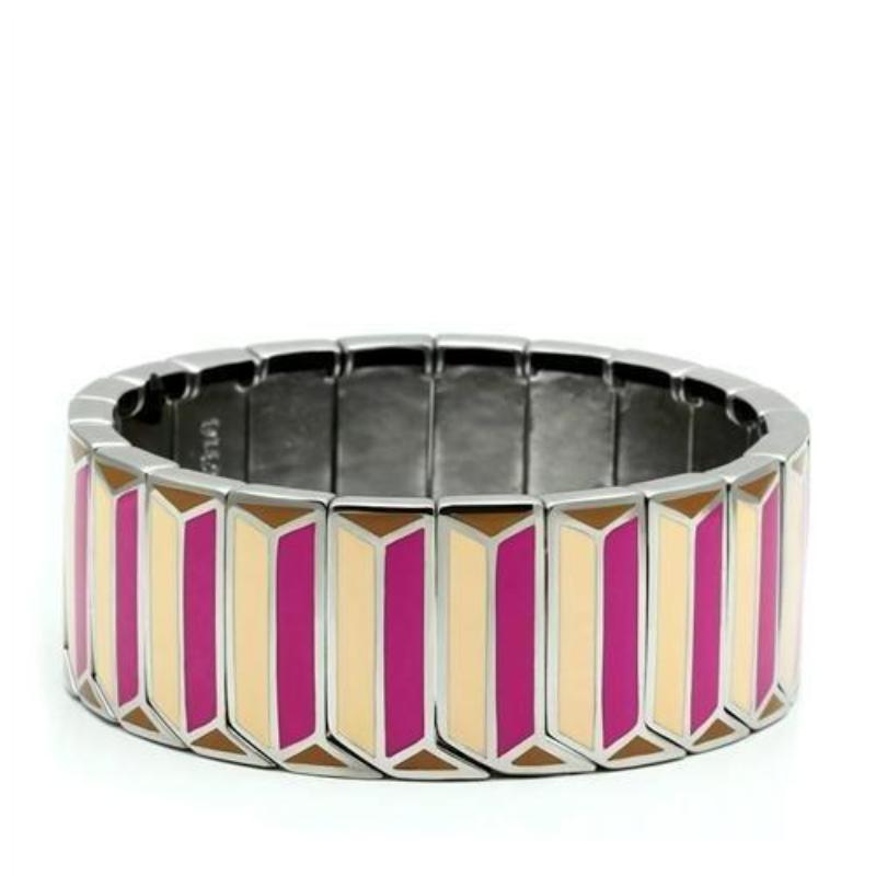 High polished (no plating) Stainless Steel Bracelet with No Stone