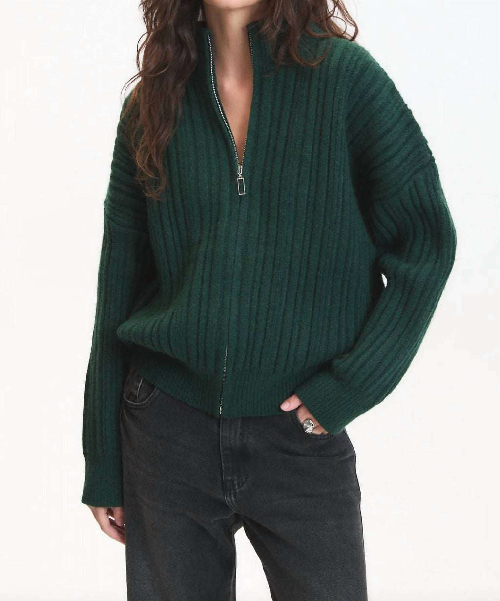 Jasper Sweater In Bottle Green