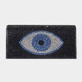 Bling Evil Eye Evening Clutch Crossbody Bag