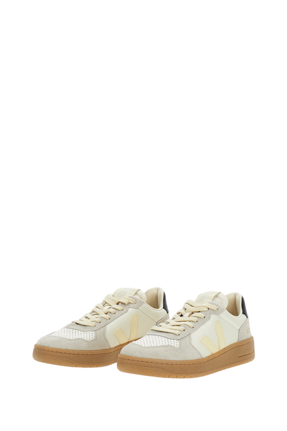 White V82 Leather Sneakers