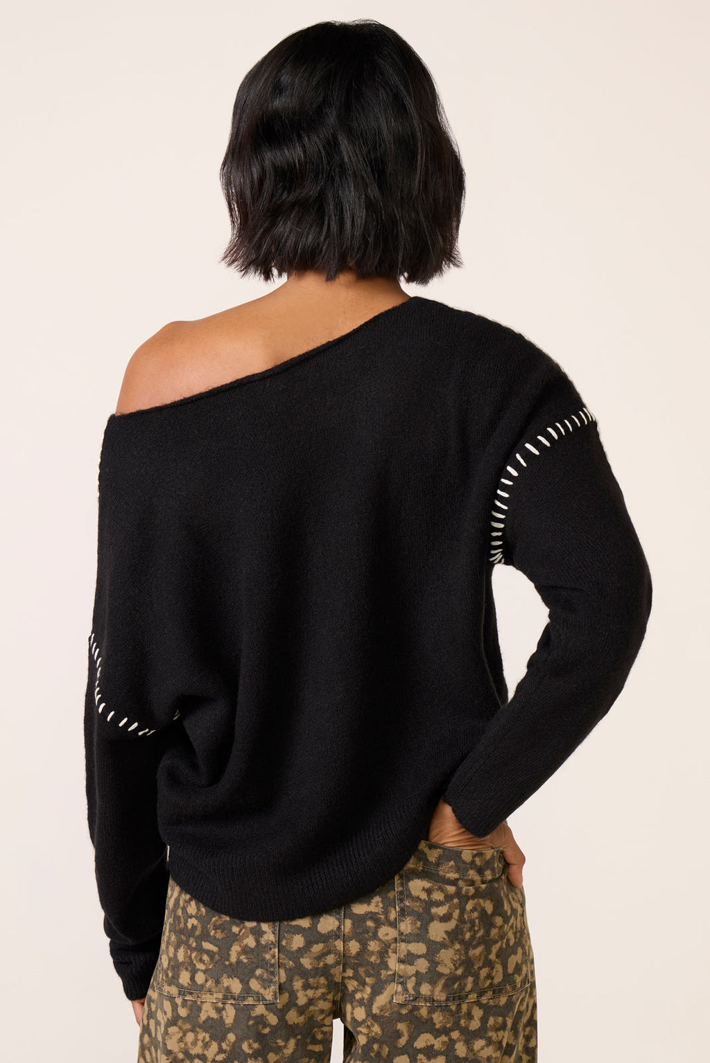 Women's Jessie Whipsitch Off Shoulder Sweater Top