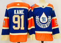Men's Edmonton Oilers Evander Kane #91 Blue Game jersey