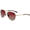 Under Armour Unisex 57 mm Gold Sunglasses