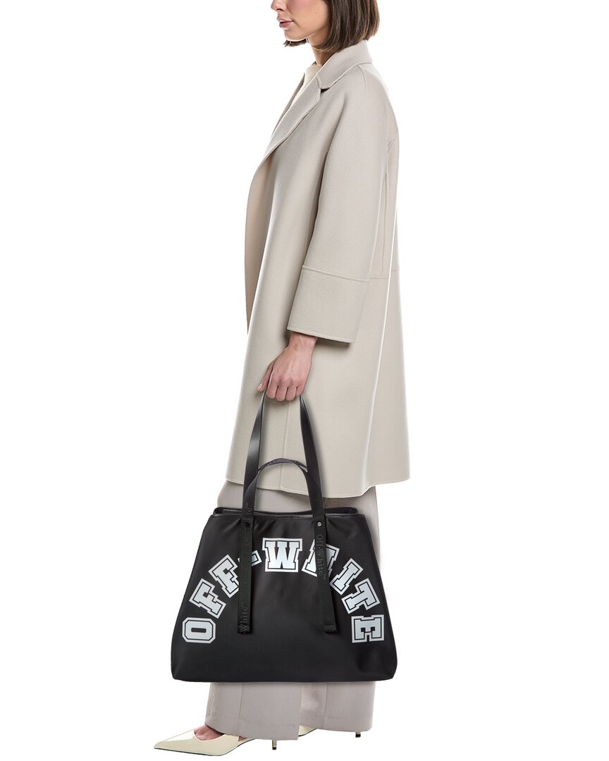 Off-White East West Large Leather-Trim Tote
