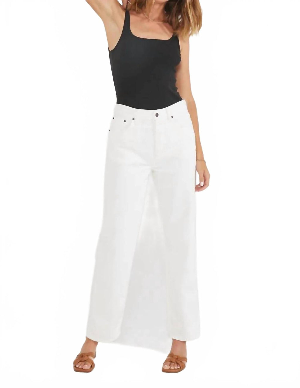 Tyler Straight Leg Jeans In White
