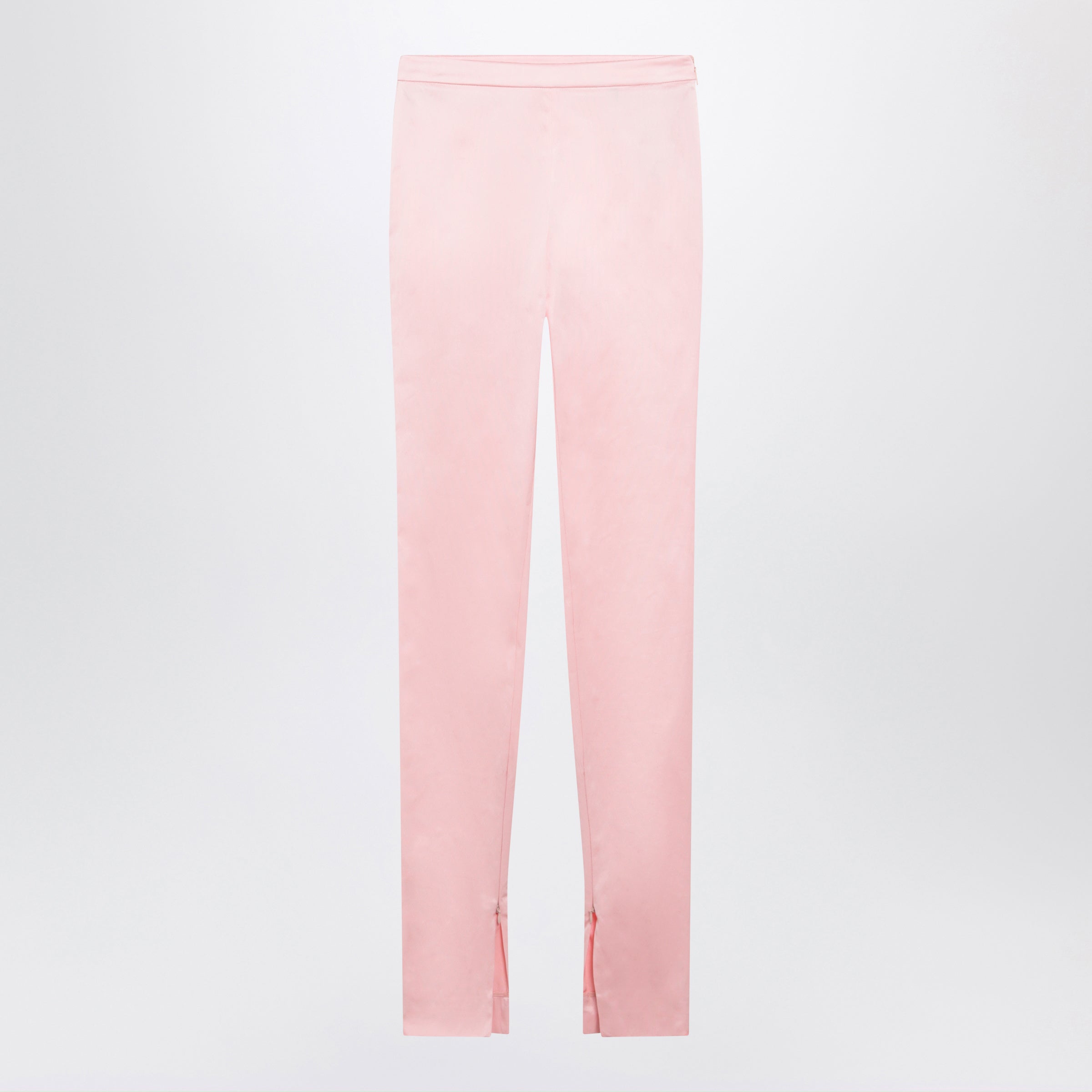 Gucci Pink Stretch Silk Faille Leggings Women