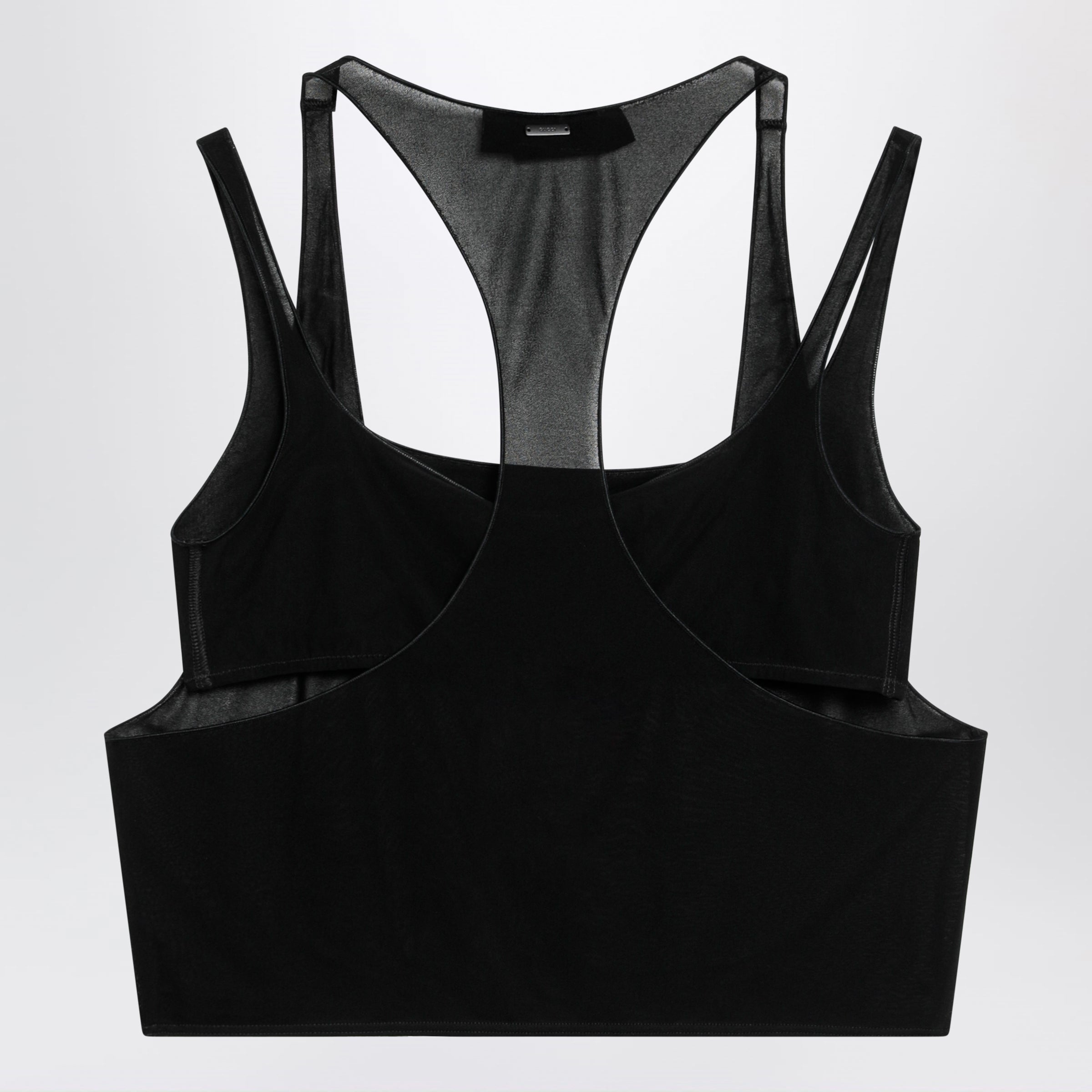 Gucci Black Lightweight Crãªpe Jersey Bralette Set Women