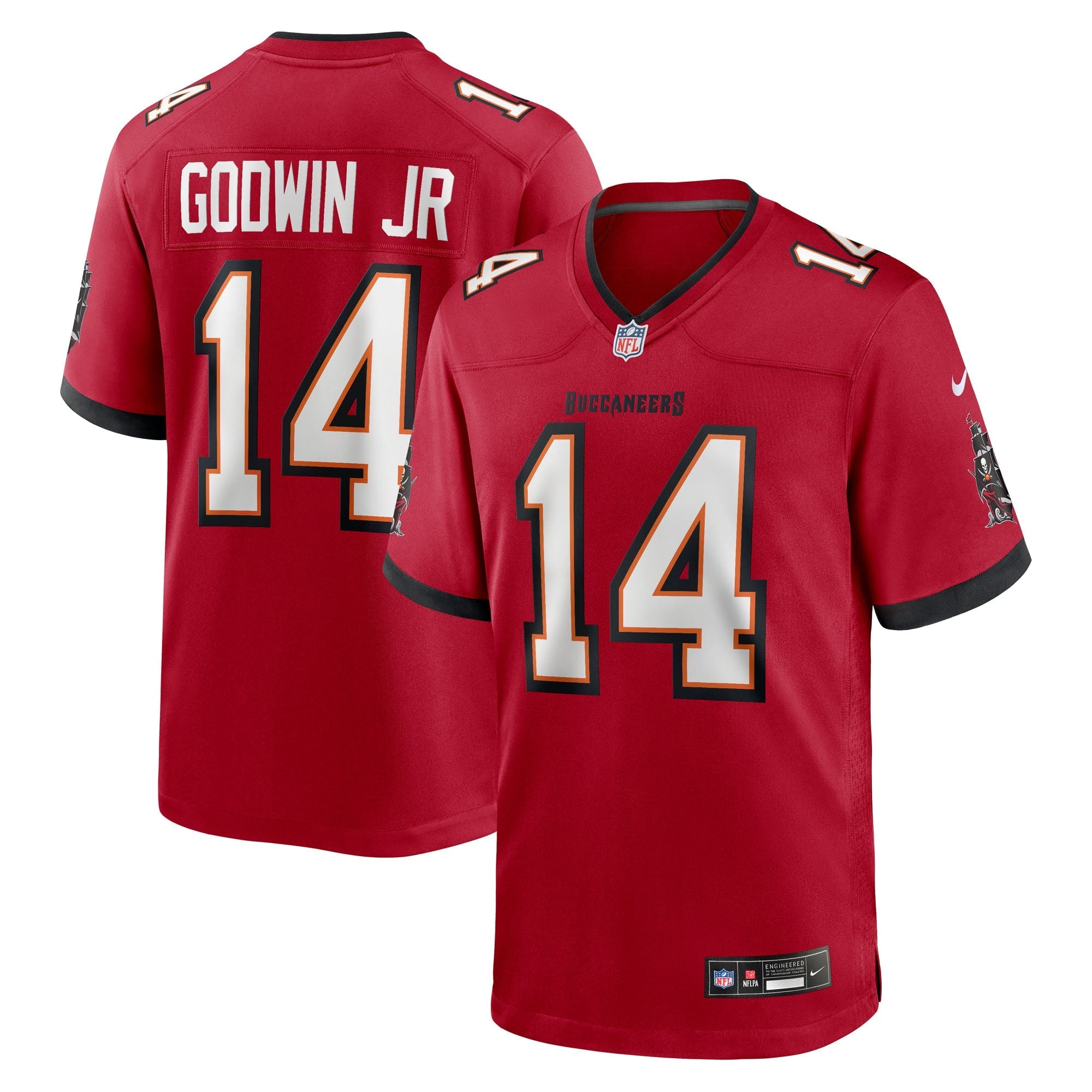 Tampa Bay Buccaneers Chris Godwin Jr. Red Game Player Jersey