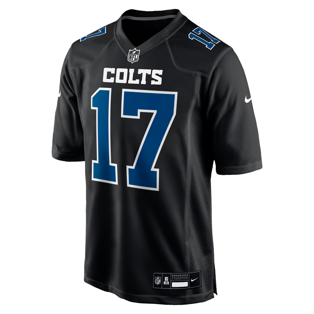 Indianapolis Colts Daniel Jones Carbon Black Fashion Game Jersey