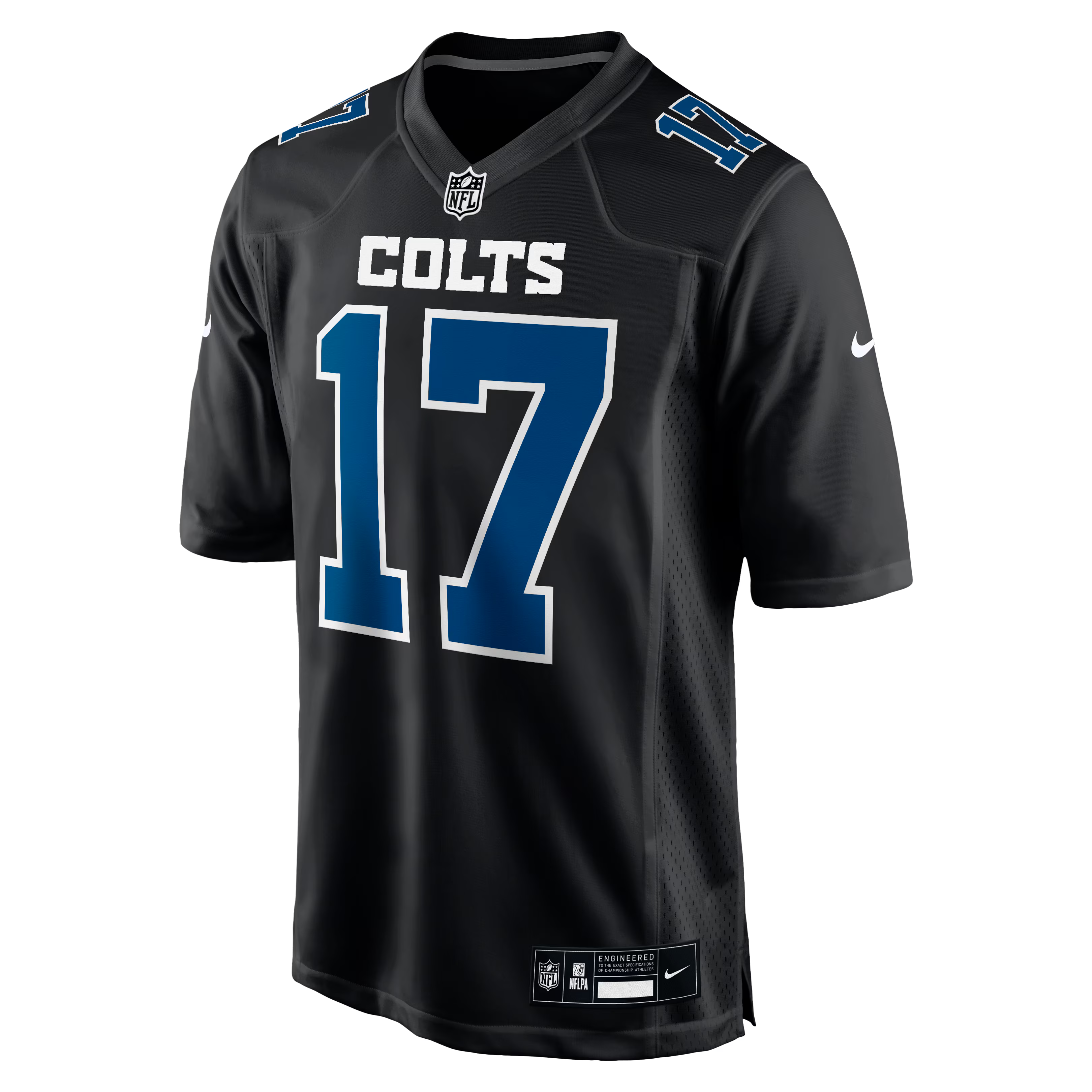 Indianapolis Colts Daniel Jones Carbon Black Fashion Game Jersey
