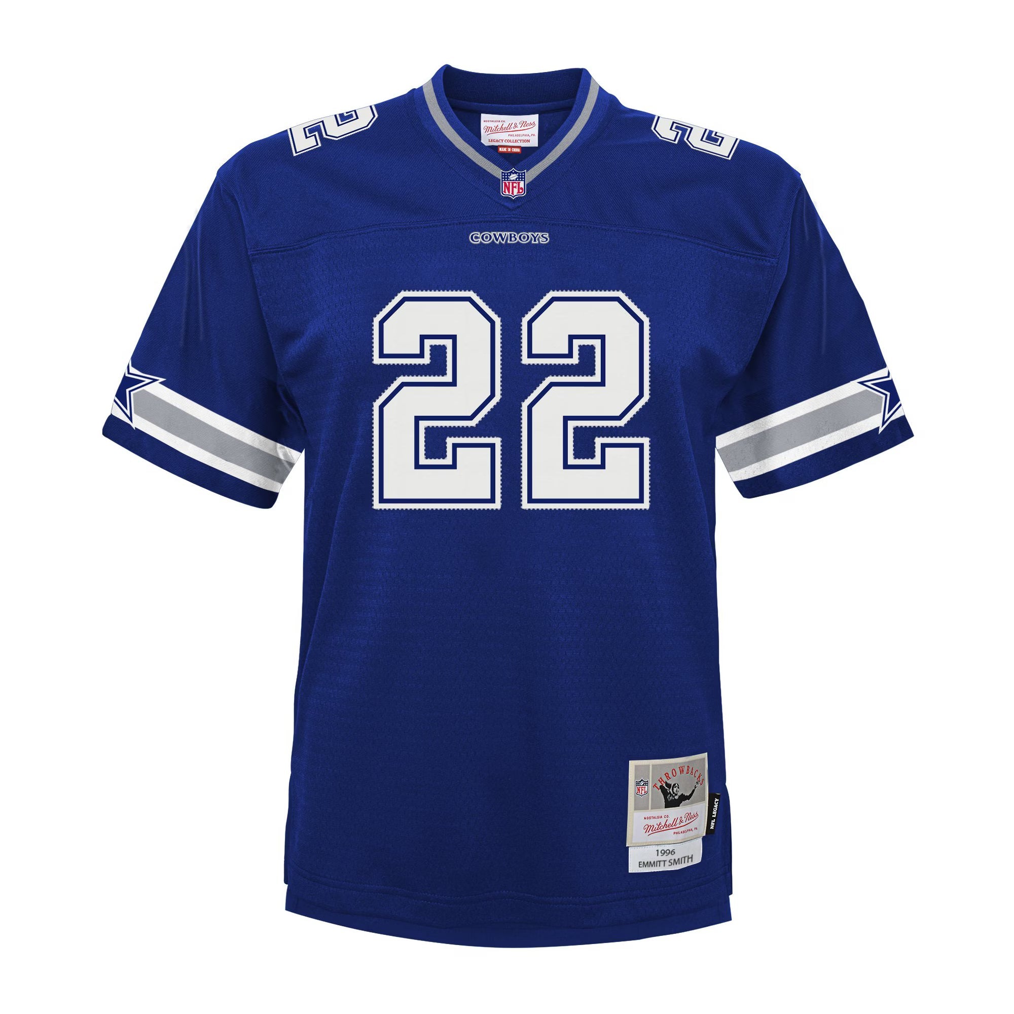 Dallas Cowboys Emmitt Smith Mitchell & Ness Navy Big & Tall 1996 Legacy Retired Player Jersey