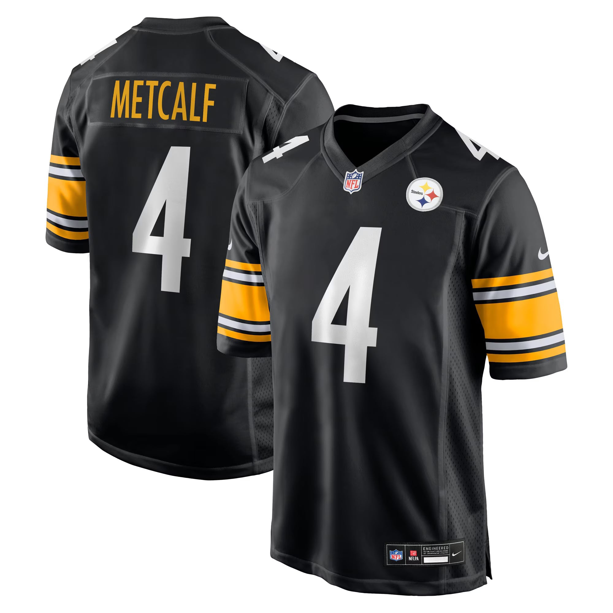 Pittsburgh Steelers DK Metcalf Black Game Player Jersey