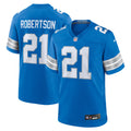 Detroit Lions Amik Robertson Blue Game Jersey