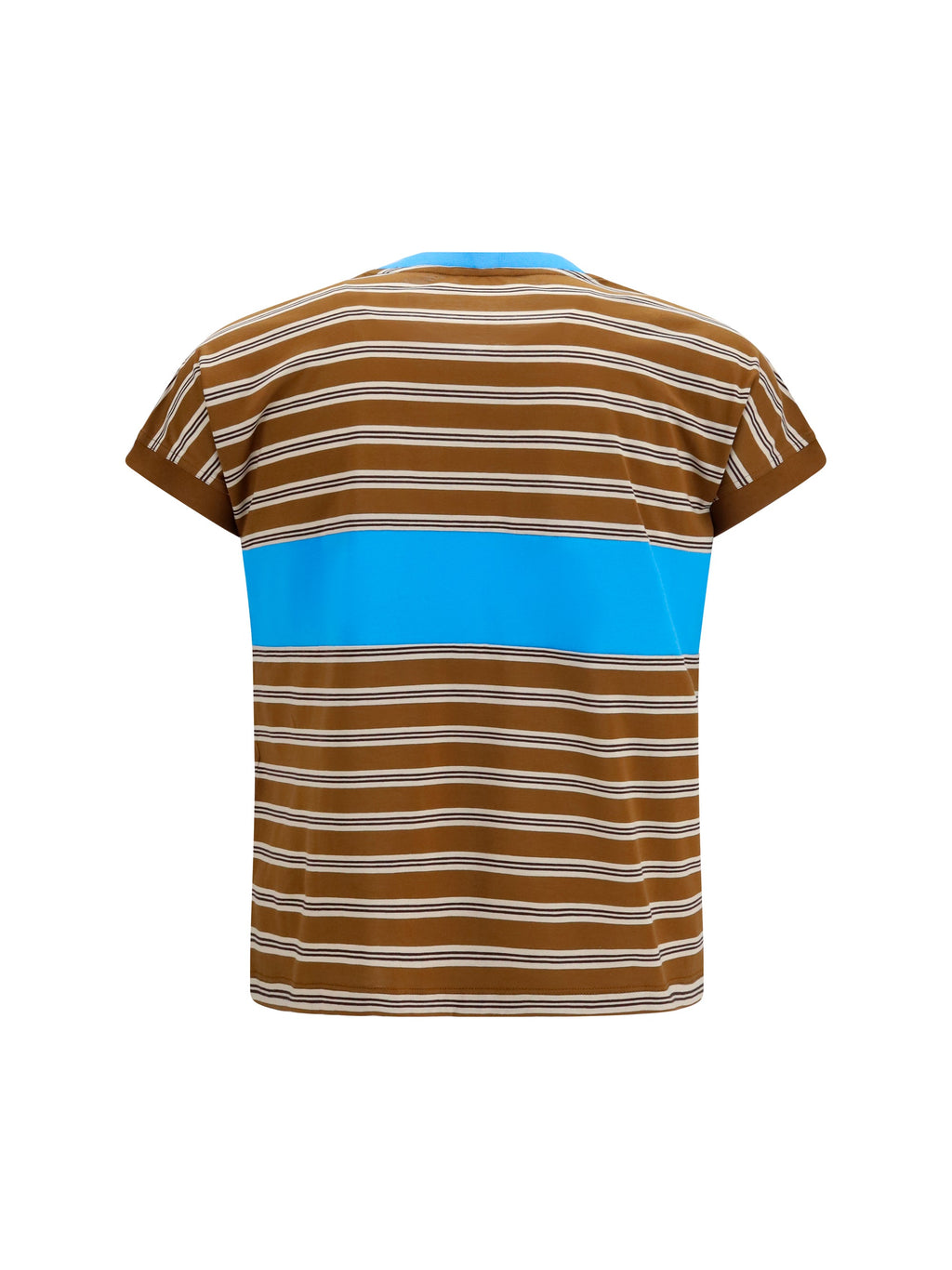Versace Men Striped Cotton T-Shirt