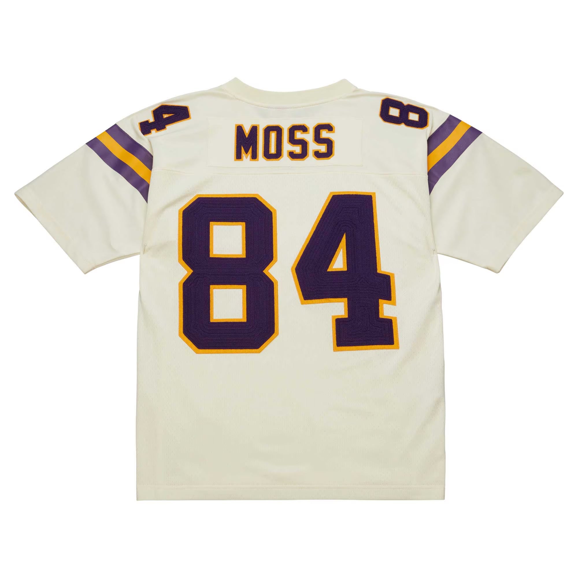 Minnesota Vikings Randy Moss Mitchell & Ness Cream Chainstitch Legacy Jersey