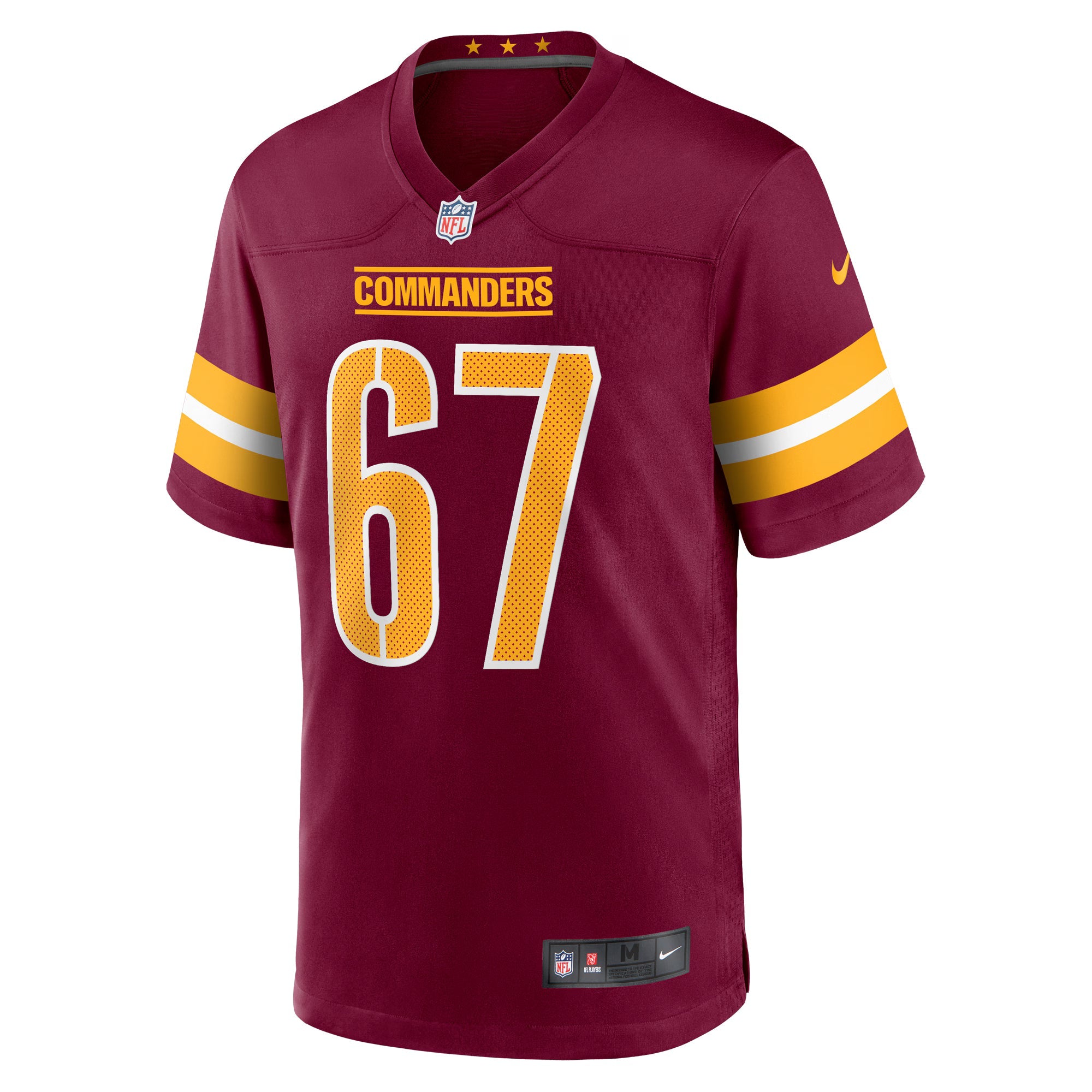 Washington Commanders Nick Allegretti Burgundy Game Jersey