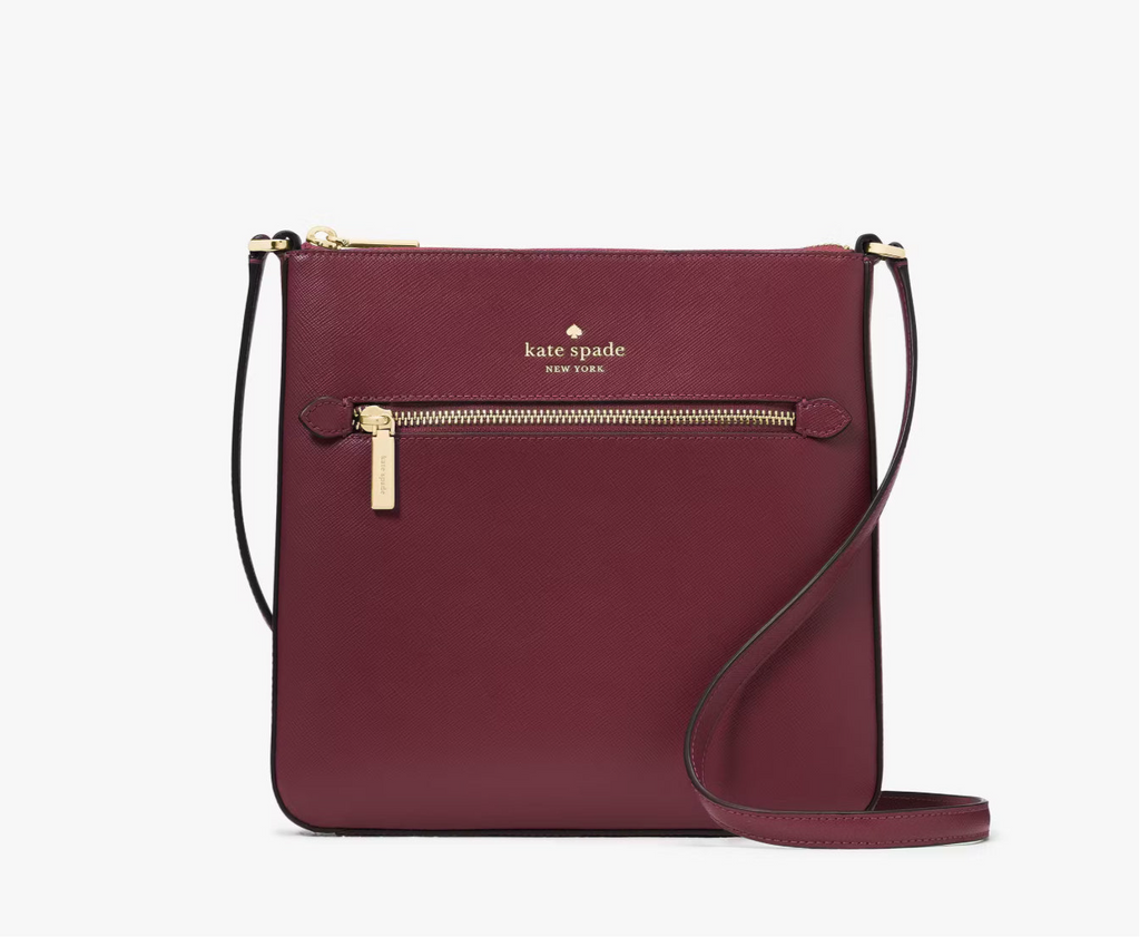 NWT Kate Spade Sadie Large Crossbody Leather Bag in Merlot