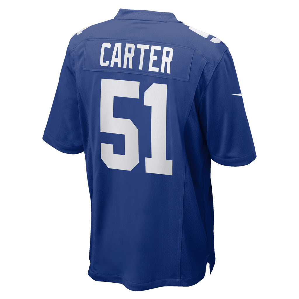 New York Giants Abdul Carter Royal 2025 NFL Draft First Round Pick Game Jersey