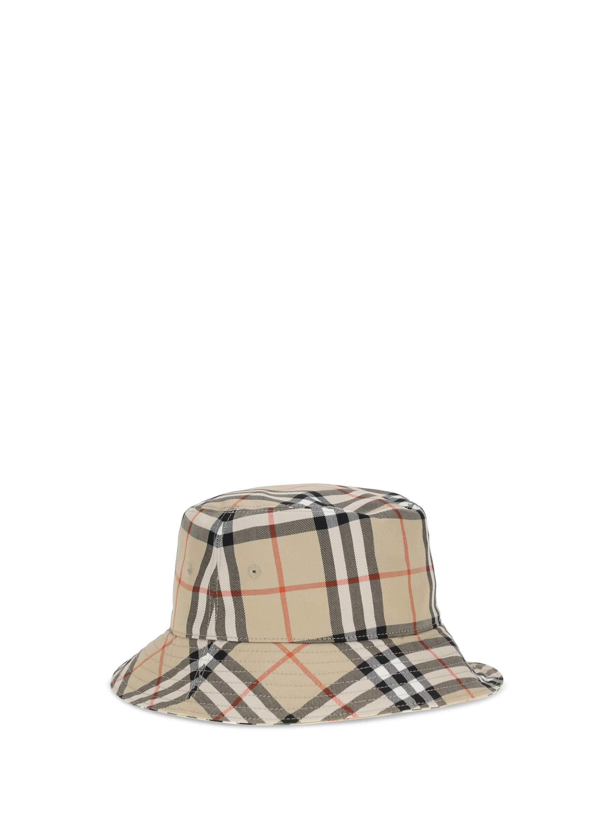 Burberry Men Check Cotton Bucket Hat
